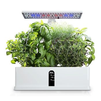 Garden Hydroponics Growing System Indoor Herb Garden Kit Automatic Timing LED Grow Lights Smart Water Pump for Home Flower Pots