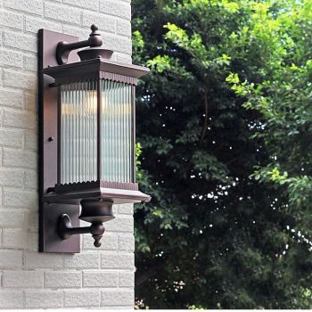 Outdoor Light Fixtures Wall Mount Aluminium Waterproof IP65 Exterior Wall Lantern30W Anti-Rust Outside Black Wall Sconce Porch Lights for House Garage, Doorway Warm White 85-265V