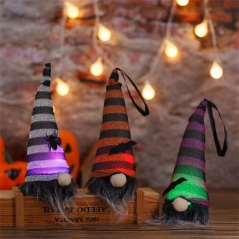 1pc Doll with Lamp Pendant Halloween Decoration Halloween Gift Party Decoration Holiday Ornaments Gift for Women Men