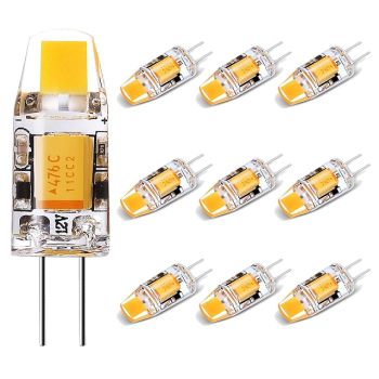 10pcs COB Candle LED Light Bulbs 1.5 W LED Bi-pin Lights 150 lm G4 1 LED Beads COB Lovely Warm White 12V