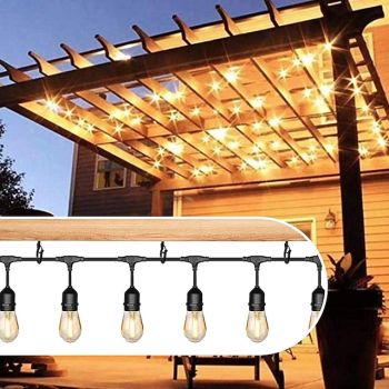 20/50 PCS Q-Hanger Screw Hooks for Outdoor String Lights Safety Buckle Design Easy Release Hanger Hooks Easy Release Outdoor Wire and Fairy Lights Christmas Light House Garage New Year Party Led Fairy Lights Safety Buckle Design
