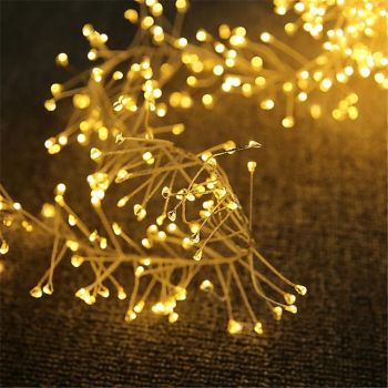 LED String Lights Copper wire LED Firecracker String Lights 2.5M 100LEDs 5M 200LEDs Battery Operated Firecracker Fairy Lights For Christma Tree Wedding Party Holiday Home Decoration
