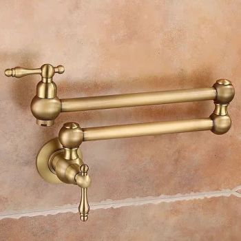 Kitchen Faucet,Kitchen Faucet,Wall Mounted Pot Filler,Brass Foldable Kitchen Tap Foldable Faucet