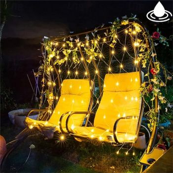 LED Net Night Lights 1.5x1.5M 3x2M 220V Wedding Christmas Fairy String Light Outdoor Waterproof Party Holiday Decor Mesh Lights with Tail Plug