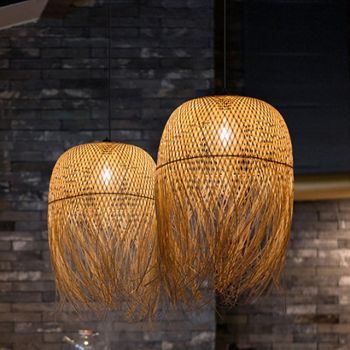 35 cm Circle / Round Design Pendant Lantern Design Pendant Light Bamboo Artistic Style Formal Style Vintage Style Vintage Country 110-120V 220-240V