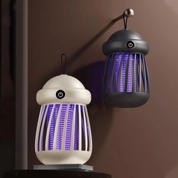 Portable Mosquito Killer Lamp Electric Fly Trap for Bedrooms, Silent Operation, Effective Mosquito Control, Compact and Rechargeable Design for Indoor Use