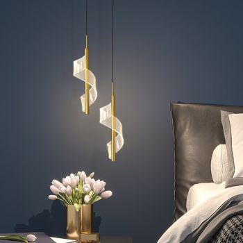 30 cm Modern Nordic Light Pendant Light LED Island Light Luxury Living Room Background Bedside Chandelier