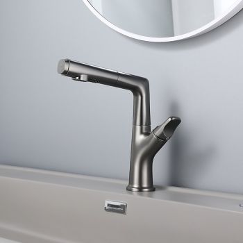 Bathroom Faucet Pull Out Basin Taps, Single Handle Vessel Taps with Cold and Hot Hoseultimate flexibility