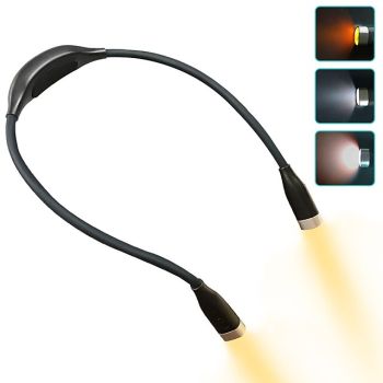 LED Neck Reading Lights Book Lights Flexible Handsfree Hug Reading Lamp Novelty Led Night Light Flashlight