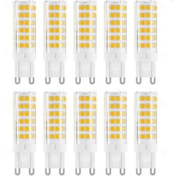 G9 LED Bulb 7W 230V G9 Halogen Bulb 60W Equivalent 650LM  Non-Dimmable G9 Bulbs for Home Lighting 10pcs