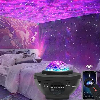 Star Galaxy Light Projector with Bluetooth Speaker Multiple Colors Dynamic Projections Star Night Light Projector for Kids Adults Bedroom Space Lights for Bedroom Decor Aesthetic