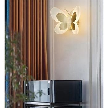 LED Butterflies Indoor Wall Lights, Unique Wall Sconces Light Fixture Wall Lamp for Living Room Bedroom