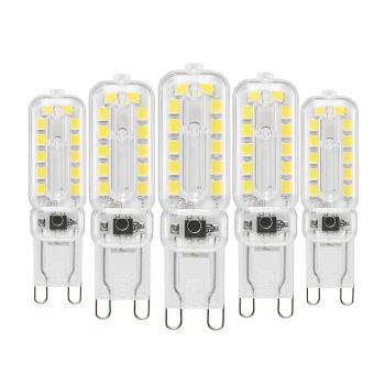 5pcs 10pcs G9 LED Bi-pin Lights 6W 450-550lm 22 LED Beads SMD 2835 T Bulb Shape Dimmable Warm White Cold White 220-240V 110-130V RoHS for Chandeliers Accent Lights Under Cabinet Puck Light