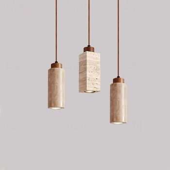 18 cm Pendant Lantern Design Geometric Shapes Pendant Light Stone Artistic Style Formal Style Vintage Style Vintage Traditional / Classic 110-120V 220-240V