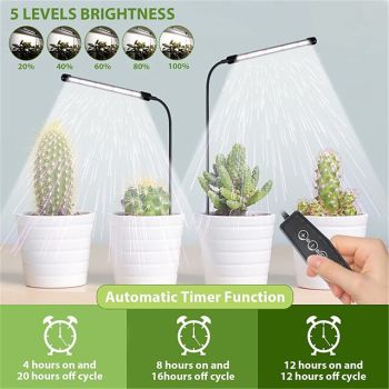 Grow Light USB Phytolamp for Plants Full Spectrum Dimmable 4/8/12H Timer Fitolamp Lights Home Flower Seedling Clip Phyto Lamp