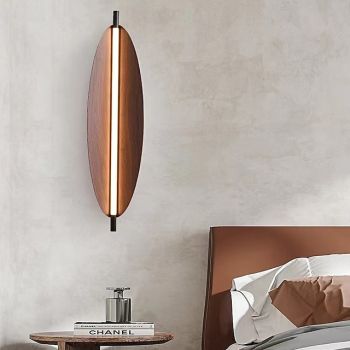 LED Indoor Wall Lights 3-Color Light Source 40cm Wabi-Sabi Style Personalized Creative Retro Leaves Medieval Bedroom Study 110-240V