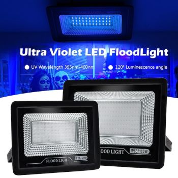 395nm LED UV Floodlight 220V Waterproof Stage Black Light - 72/144/180 LEDs for Disco & Party Lighting for Halloween