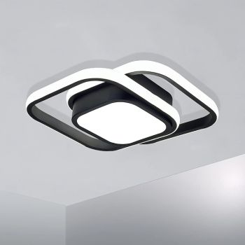 Black and Gold LED Corridor Light Fixtures Modern LED Ceiling Fixtures Close to Ceiling Lights Suitable for Corridors Bedrooms Bathrooms Kitchens Balconies Ceiling Lights