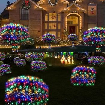 Led Fairy Net String Light 1.5M*1.5M /1.5M*4.5M /3M*3M / 6M*4M /8M*10M Choice Holiday Flexible String Light Colorful Lighting For Xmas Yard Garden Patio Decorative Lights EU US AU UK Plug