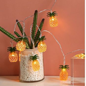 Elegant Wedding Reception Party Pineapple Shaped Fairy LED String Lights 6M 3M 1.5M Battery or USB Operation Christmas Wedding Holiday Garden Patio Decoration