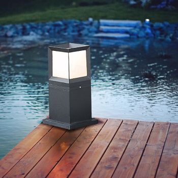 Landscape Path Light, Acrylic Luxury Warm White Landscape Path Light 20W Metal Luxury Modern Outdoor Bollard Lighting for Law Patio Courtyard and Driveway Decoration 110-240V