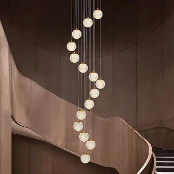 Chandelier LED Pendant Light Globe Design Cluster Design Copper Formal Style Modern 10 15 20 Heads 220-240V 110-120V