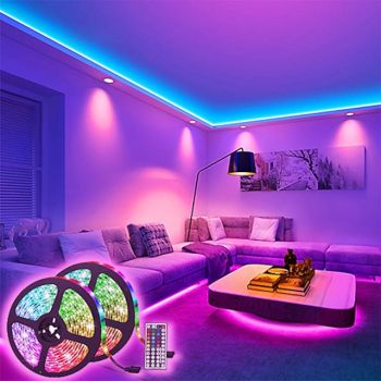 10m 32.8ft LED Strip Light Dimmable Light Sets RGB Color Changing 600 LEDs 5050 SMD Remote Control IP44 for DIY Home Party Décor