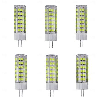 6pcs G4 LED Bi-pin Lights 400Lumens 7W 75LED Beads SMD 2835 Warm White White 220 V