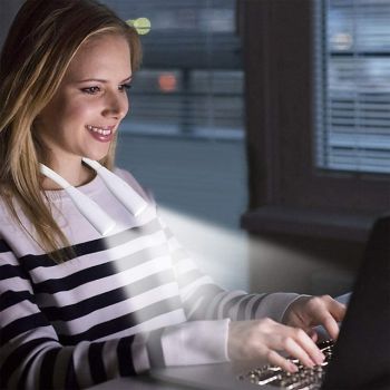 Portable LED Neck Light, Dimmable Hands-Free Reading Lamp, Flexible Neck Hanging Lamp for Night Walking, Running and Outdoor Lighting