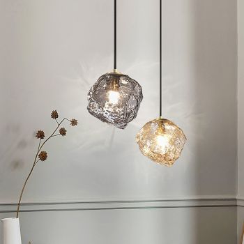 15 cm Geometric Shapes Pendant Light Glass Metal Glass Modern Style Geometrical Minimalist Electroplated Painted Finishes LED Modern 110-240 V