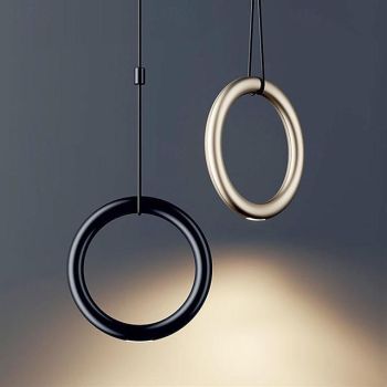 LED Pendant Lighting Metal Hanging Lamp 1-Light Suspended Chandelier for Balcony Living Room Bedroom Dinning