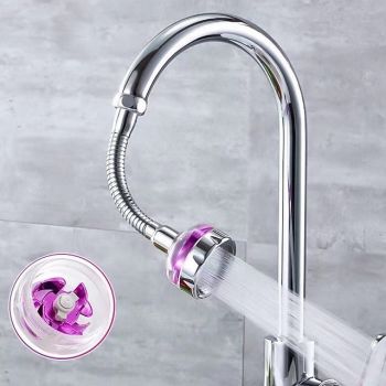 360 Degree Turbo Rotation Faucet Pressurize Kitchen Sink Tap Filter Bubble Splash Proof Water Saving Shower Nozzle Tap Connector Foundation of a Perfect Shower
