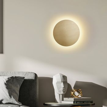 Lightinthebox LED Wall Light Living Room Bedroom Round Copper Wall Light IP20 Nordic Style Warm White/Natural White/Cool White 14/24/32 W