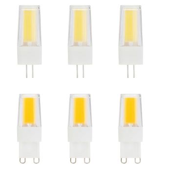 6pcs 5 W LED Bi-pin Lights 500 lm G9 G4 T 1 LED Beads COB Dimmable Warm White White 220-240 V