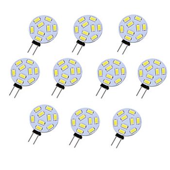 10pcs 2 W LED Bi-pin Lights 300 lm G4 T 9 LED Beads SMD 5730 Warm White White 12 V