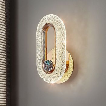 LED Wall Light Crystal Indoor Modern Simple And Creative Personalized Restaurant Single Head Ceiling Lamp Room Small Hanging Lights
