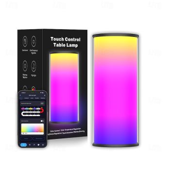 LED Smart Light Tuya WIFI Intelligent Colorful Light RGB Home Maternity Night Light Touch Control Table Lamp Handheld Light for Outdoor Leisure Camping Colorful Atmosphere Light for Halloween
