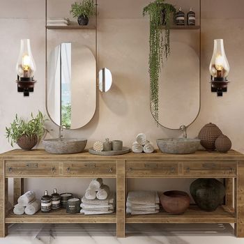 Creative Vintage Wall Lamps LED Wall Sconces Bedroom Glass Wall Light 110-220V 220-240V 60 W