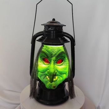 Halloween Long Hair Witch Lights, Sound Witch Lights with Led Lights, Vintage Garden Witch Decoration, Indoor Prop Lights, Halloween Party Decorations