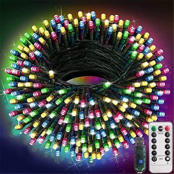 Christmas Lights Fairy String Lights Indoor Outdoor USB with Remote Control 10m 20m Dark Green Wire String Lights 100/200 LEDs 17Key Remote Controller  Cluster Lights Holiday Lights USB Holiday Wedding  Christmas Tree Decorative Lamp USB Powered 1 set