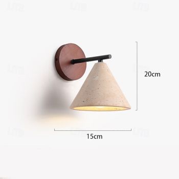 Wabi-Sabi Wall Sconce Yellow Travertine Natural Stone LED Lighting Fixture Indoor Lighting 85-265V