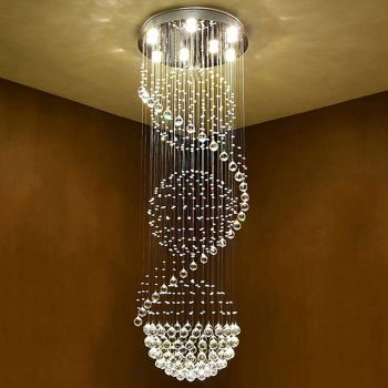 60 cm Line Design Chandelier Metal Electroplated Modern 220-240V