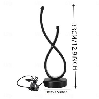 1pc Creative Light Luxury Table Lamp, Dimmable Touch Control Table LED Light with Switch, 5V USB Powered for Bedroom, Office, Bookshelf, Living Room Home Decor