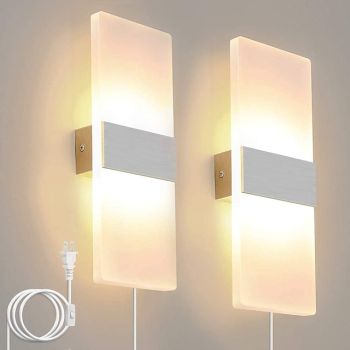 Lightinthebox Matte Eye Protection LED Modern LED Wall Lights Bedroom Office Aluminum Wall Light IP20 EU Plug US Plug 85-265V (No Plug) 12 W / LED Integrated / CE Certified