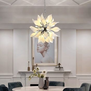 Modern Luxury Pendant Light Dining Room Hanging Lamp White Ceramic Bedroom Decorative Lamps LED 110-240V