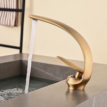 Bathroom Sink Faucet - Classic Antique Brass / Electroplated Centerset Single Handle One HoleBath Taps Durable Bathtub Faucet