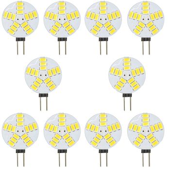 10pcs 4 W LED Bi-pin Lights 300 lm G4 T 15 LED Beads SMD 5730 Warm White White 12 V