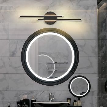 Vanity Light LED Mirror Front Lamp Waterproof IP20 71cm LED Bathroom Lights Over Mirror Black/White Wall Lighting Fixtures for Bathroom Bedroom Living Room Cabinet 110-240V