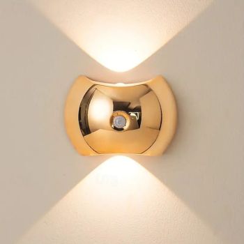 Up and Down Light Smart LED Night Light PIR Motion Sensor Magnetic Portable Wall Lamp 3 Lighting Modes Wireless Installation for Terrace Entrance Bedroom Desk Wardrobe USB Rechargeable Home Lighting