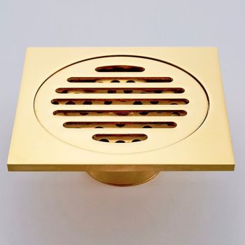Square Shower Floor Drain Brass Removable Multipurpose Invisible Look Brass and Zinc Alloy Drain 1 pc Bathroom Accessories
